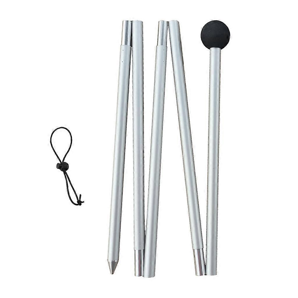 Tarp Pole Telescoping Preassembled Bracket Beach Shelter Camping Canopy Rods