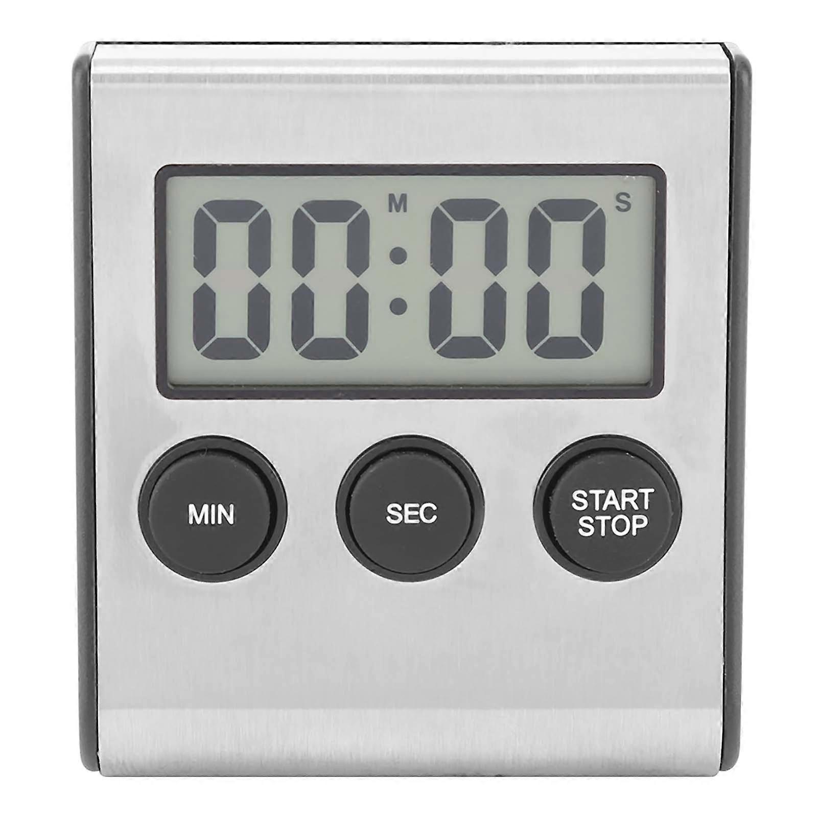 Digital Kitchen Timer Desktop and Wall Mounted Alarm Clock with Loud Sound and Large Display for Easy Reading