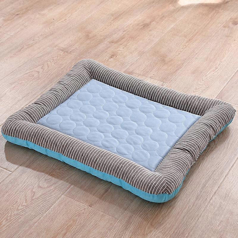 Cat Self Cooling Mat Bed Summer Cool Washable Ice Silk Pet Small Medium Dog Mat