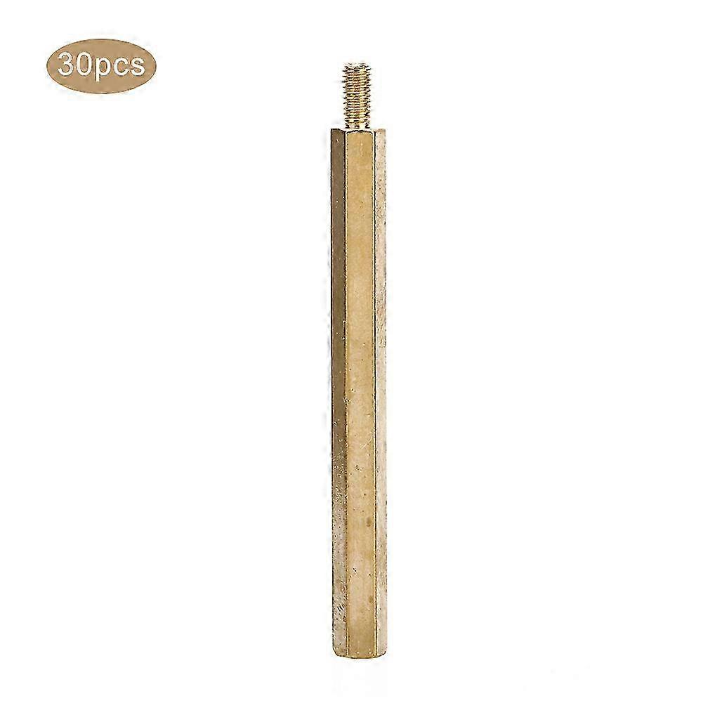 Standoff Brass Coupling M3 Single Head Hex Nuts Replacement Kits for PCB BoardM3 x 35 30Pcs