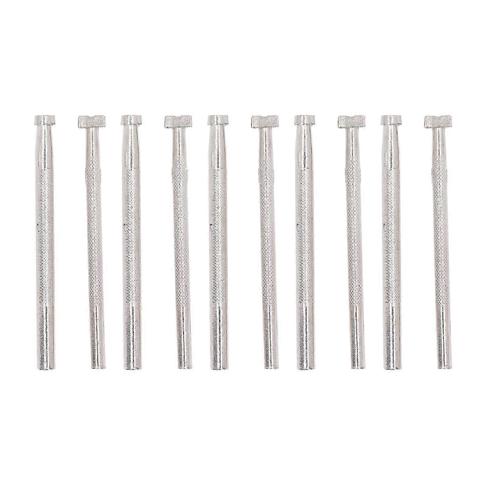 10pcs Leather Stamping Tools Set 2 Different Patterns Alloy Steel DIY Leather Stamp Punch Tools with Nonslip Handle