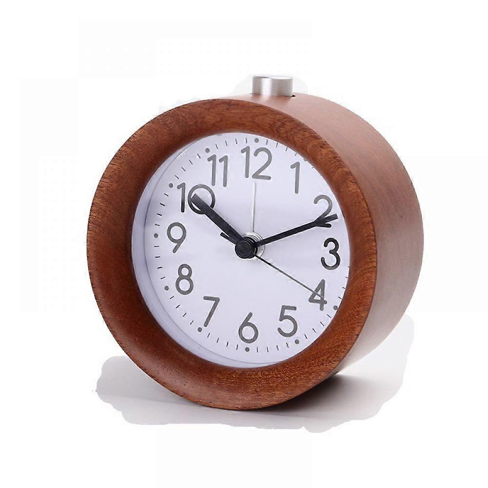 Alarm clock without ticking, wood