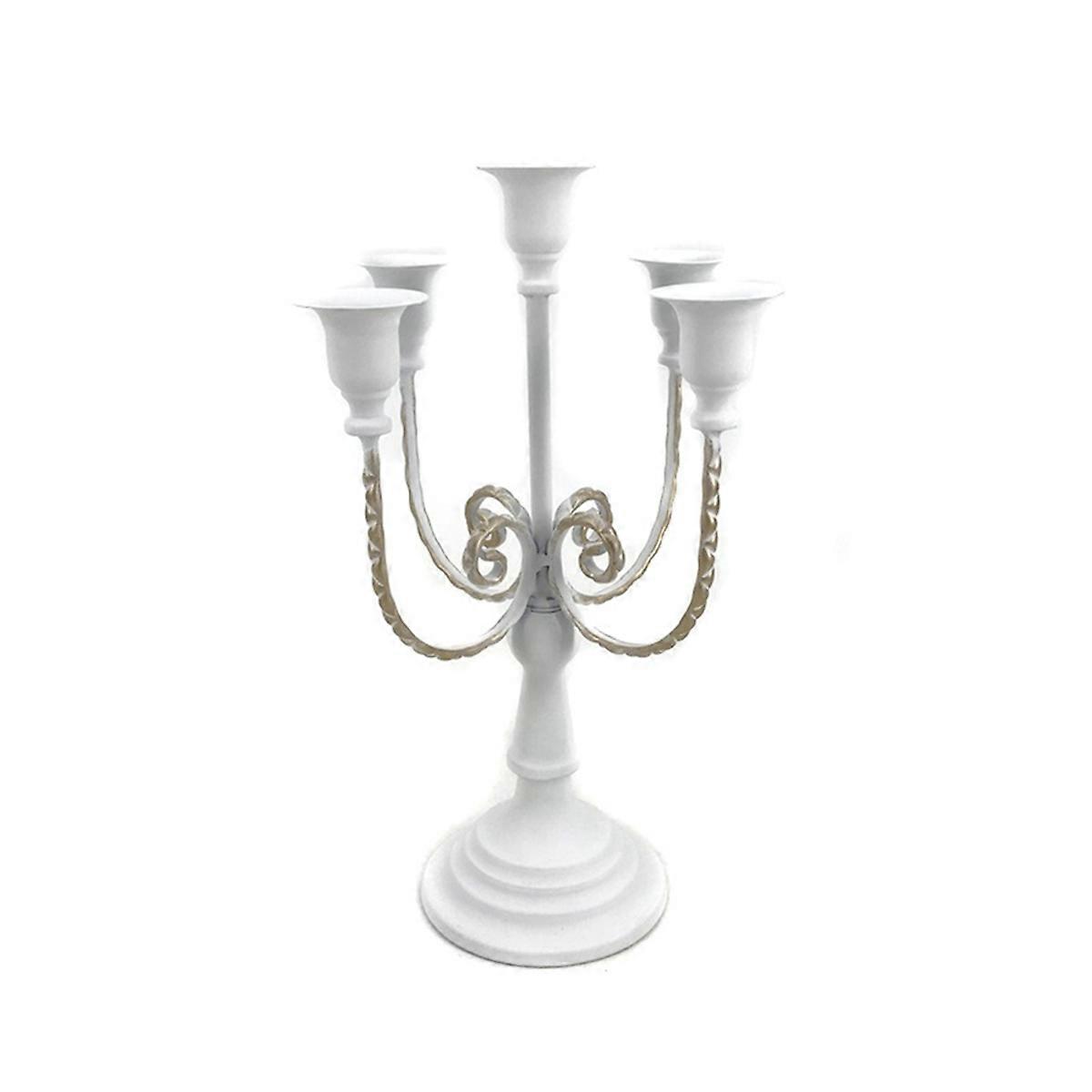 5 Arm Candelabra Candelabra Vintage Candelabra,White