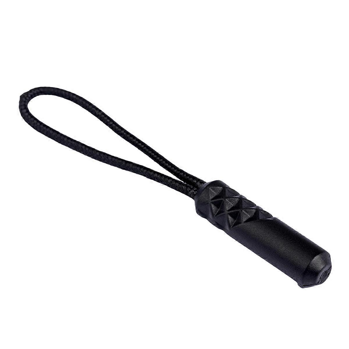 Plastic zipper puller, plastic puller, black