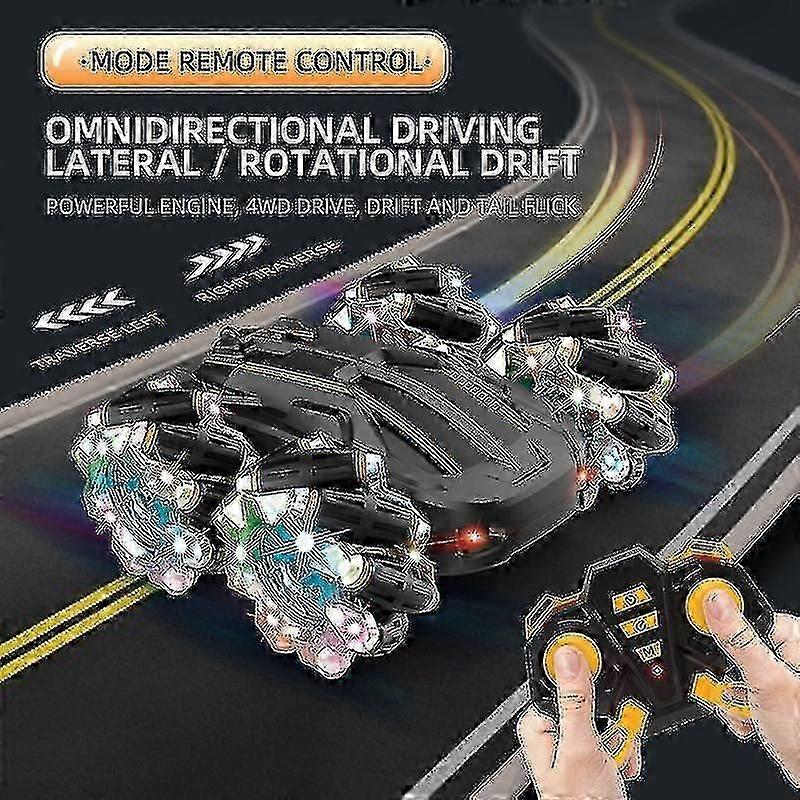 Drift Racing Remote Control Double-sided Stunt Rampage Light Charging High-speed Off-road Vehicle Ch