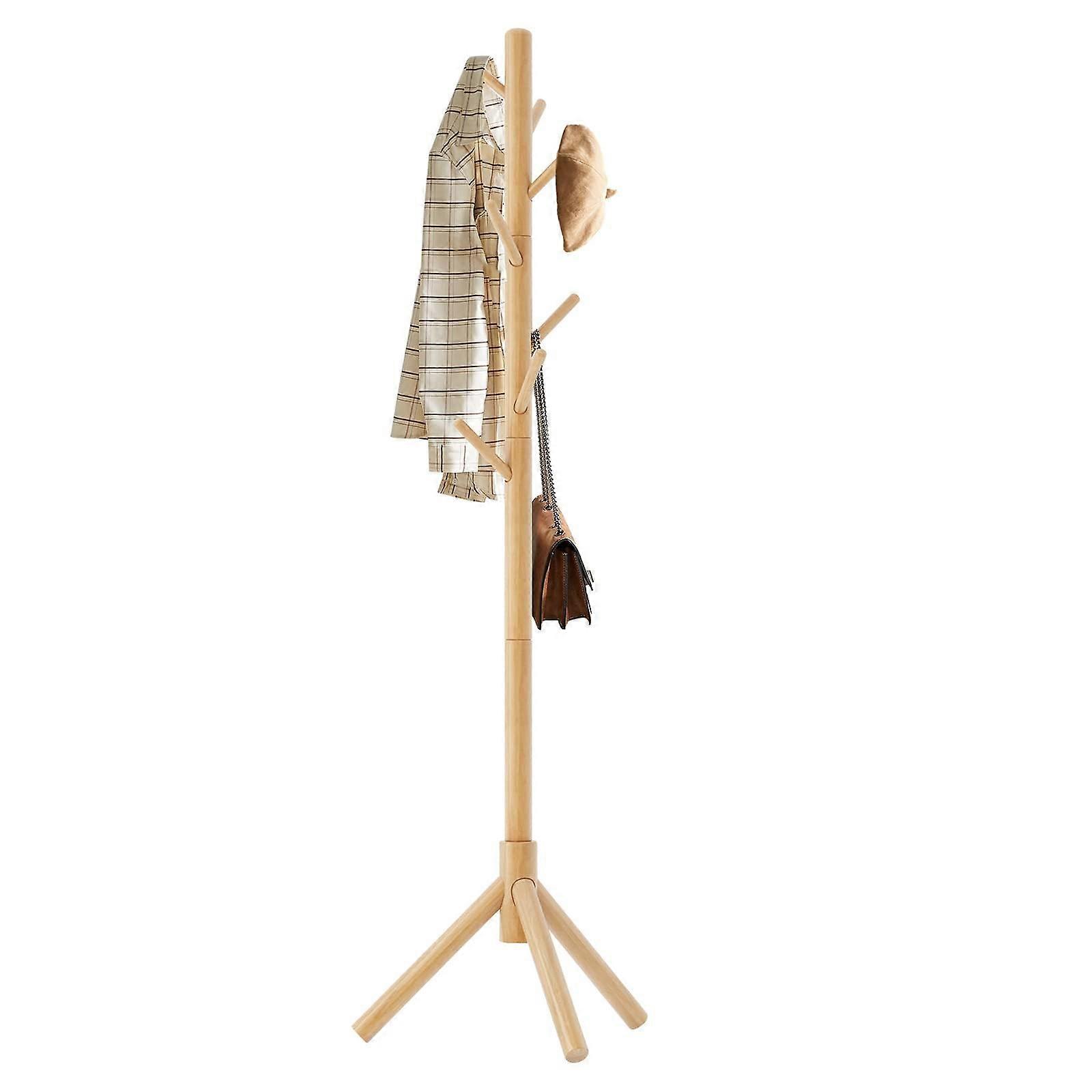 Coat Rack Freestanding with 8 Hooks and 3 Height Options for Bedroom YD-1004