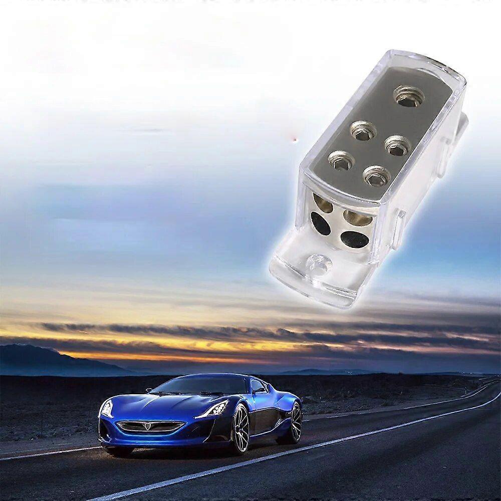 Car Audio Modification Electronics 4-Way Car Audio Power/Ground Cable Splitter Distribution Block Stereo Amp Audio Splitter