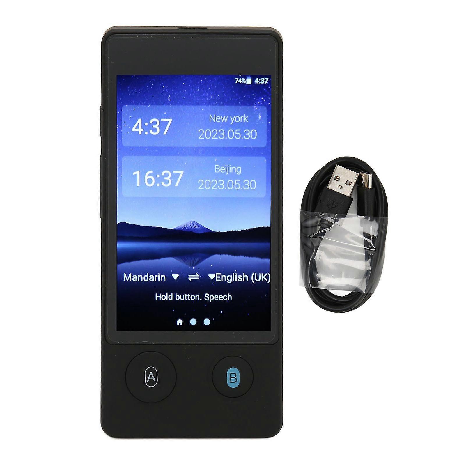 4in Touch Screen Intelligent Voice Translator Offline WiFi Networking 144 Languages Photo Translator Device