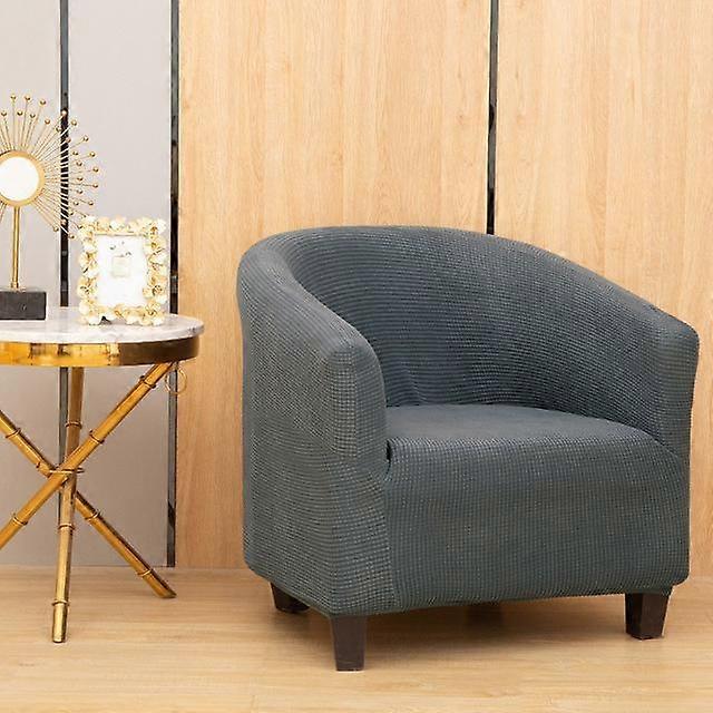 Jacquard Single Sofa Cover For Bar Spandex Stretch Soft Fabric Armchair Seat Case Washable Home Decor Solid Color Chair Covers