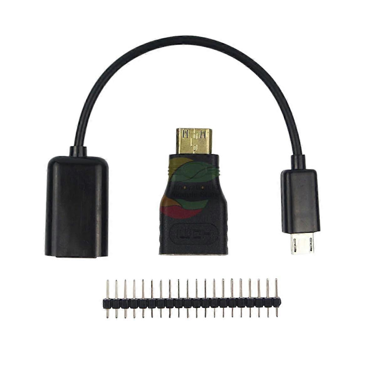 3-In-1 Mini Adapter + Micro USB To USB Female OTG Cable for Raspberry Pi Zero Adapter Kit