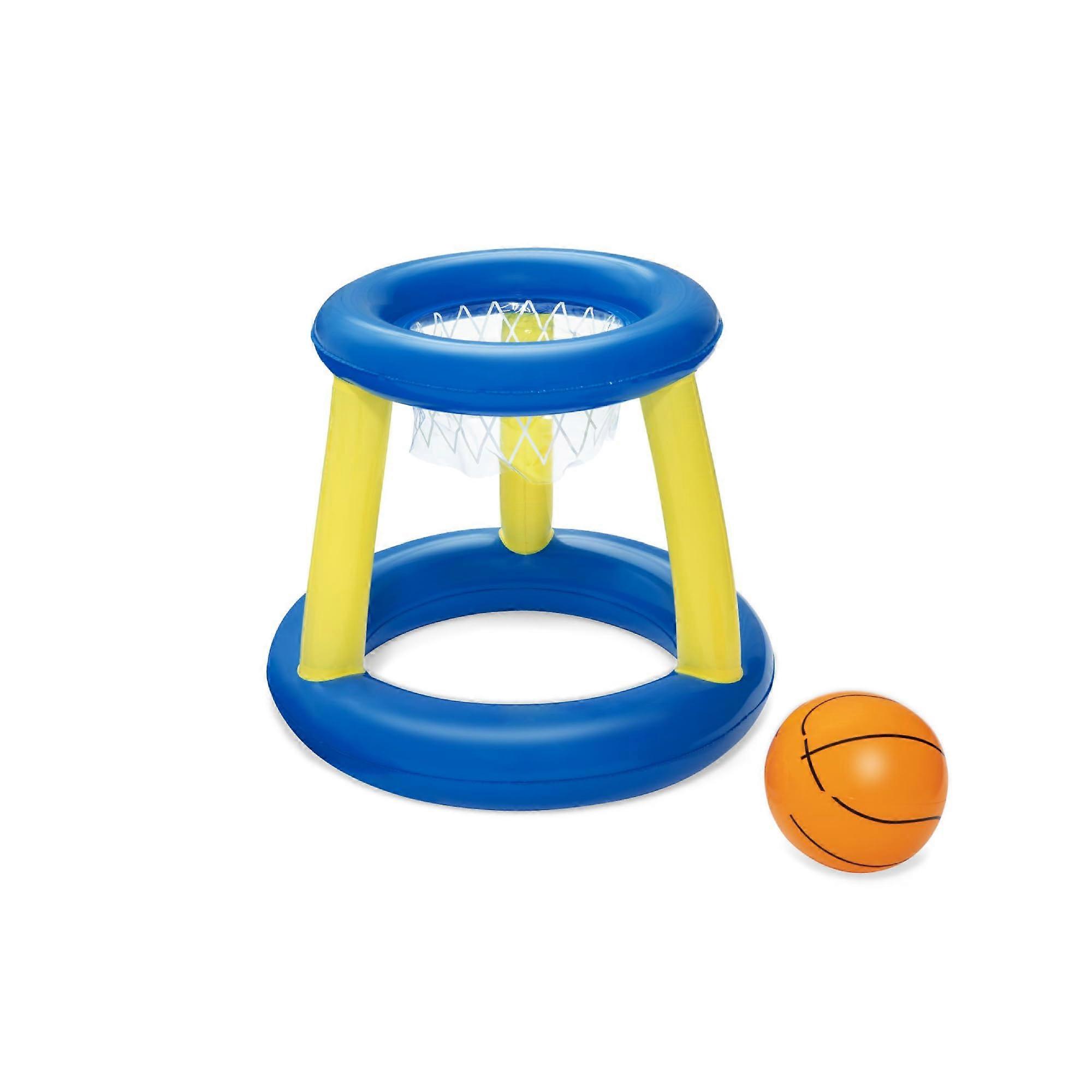 52418 Jump N Hoop Inflatable Basketball Swimming Set, Orange Floating Pool Game for Kids and Adults