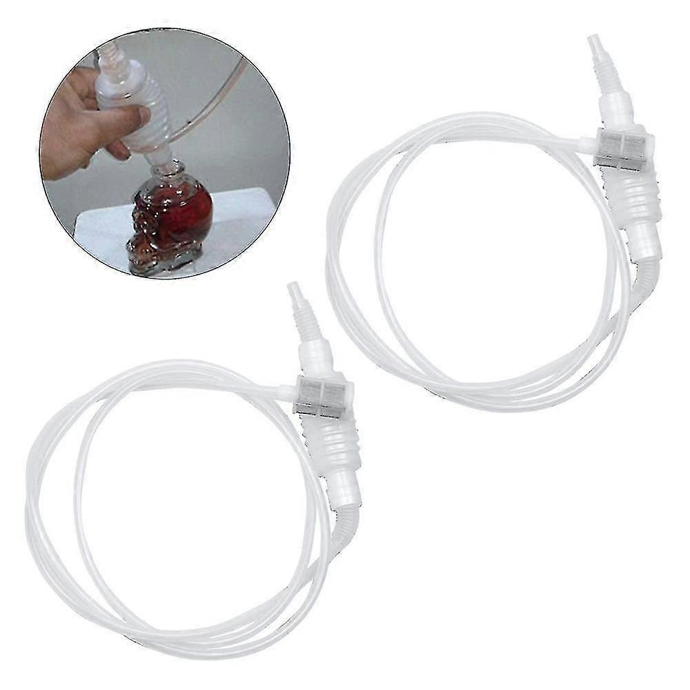 2 Piece Set 2m Siphon Tube Plastic Wine Siphon Filter Set For Wine