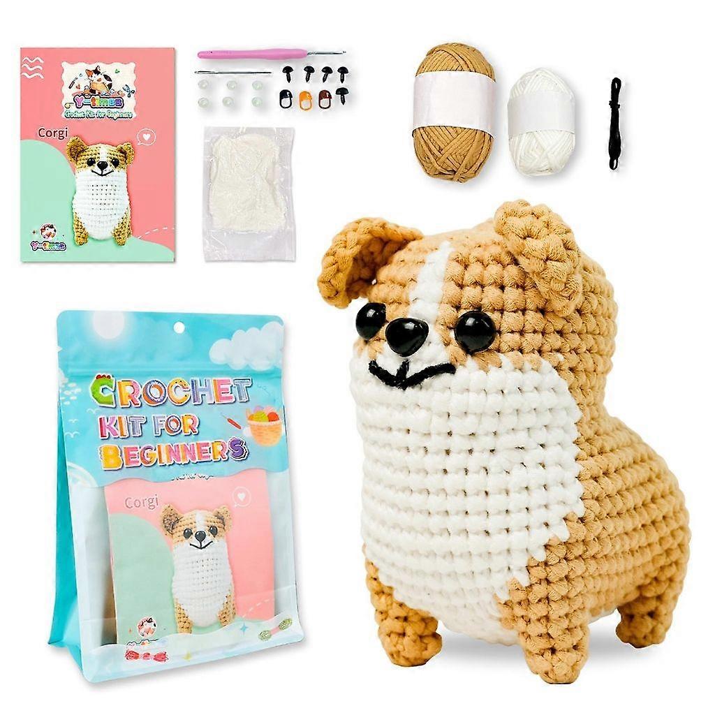Háčkovaná súprava pre psov pre začiatočníkov, háčkovanie psov pre dieťa pre dospelých