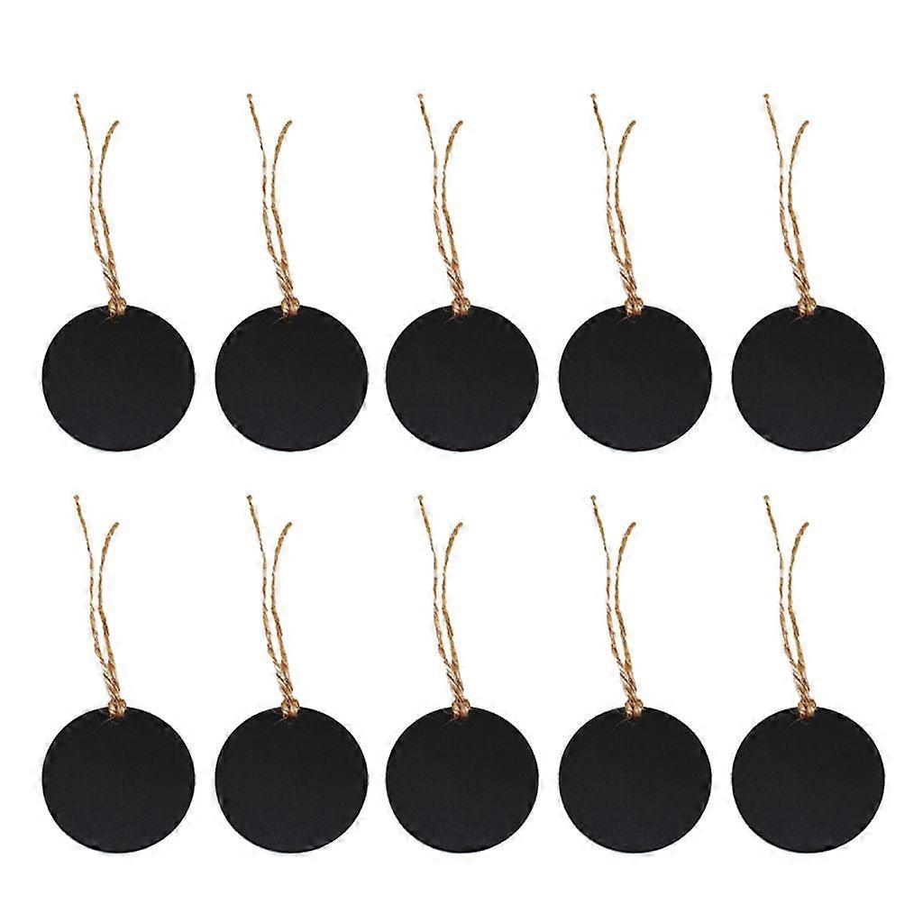10x Mini Hanging Wooden Blackboard Chalkboard Memo Message Sign Party Favor