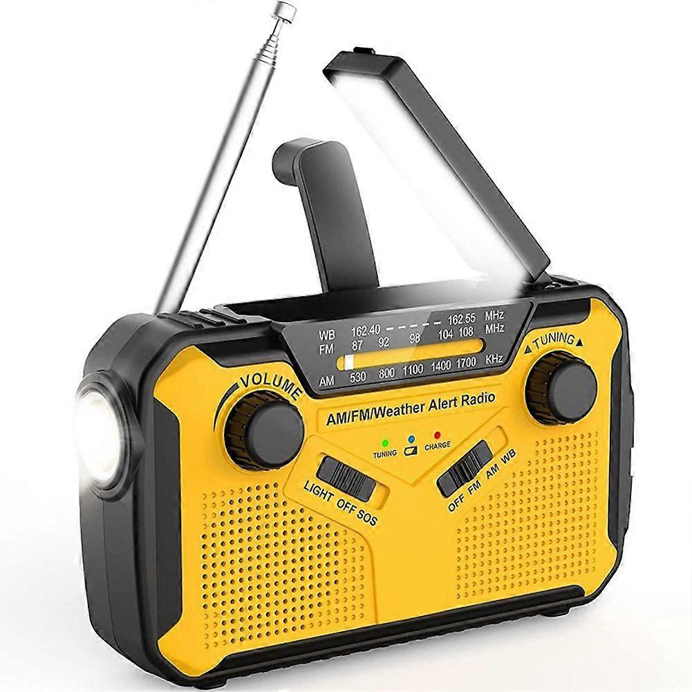 Solar Hand Crank Dynamo Radio Disaster Emergency Weather Radio Portable Camping Hiking Fishing Outdoor Tools