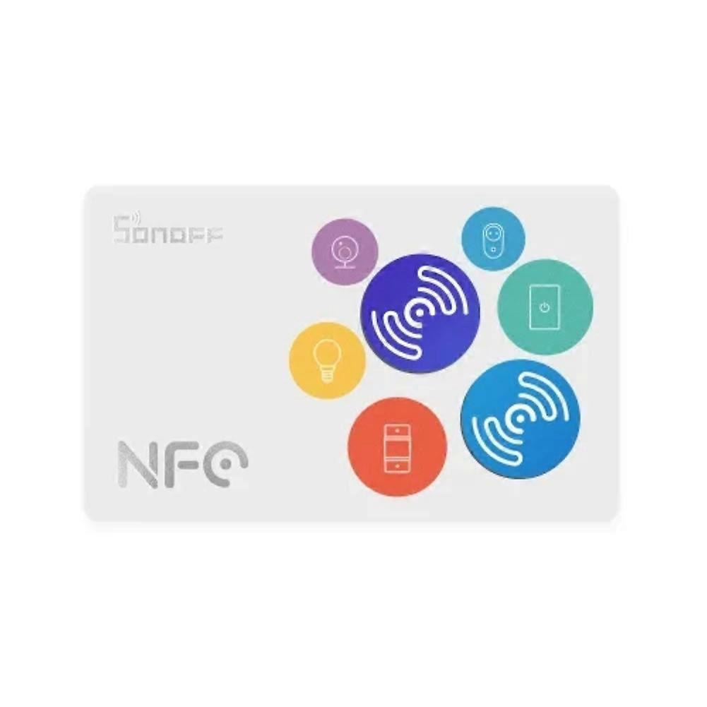 SONOFF NFC Tag 215 Chip 540 Bytes Smart Tags Automation Shortcuts Tap To Trigger Smart Scene Compatible With NFC-enabled Phones