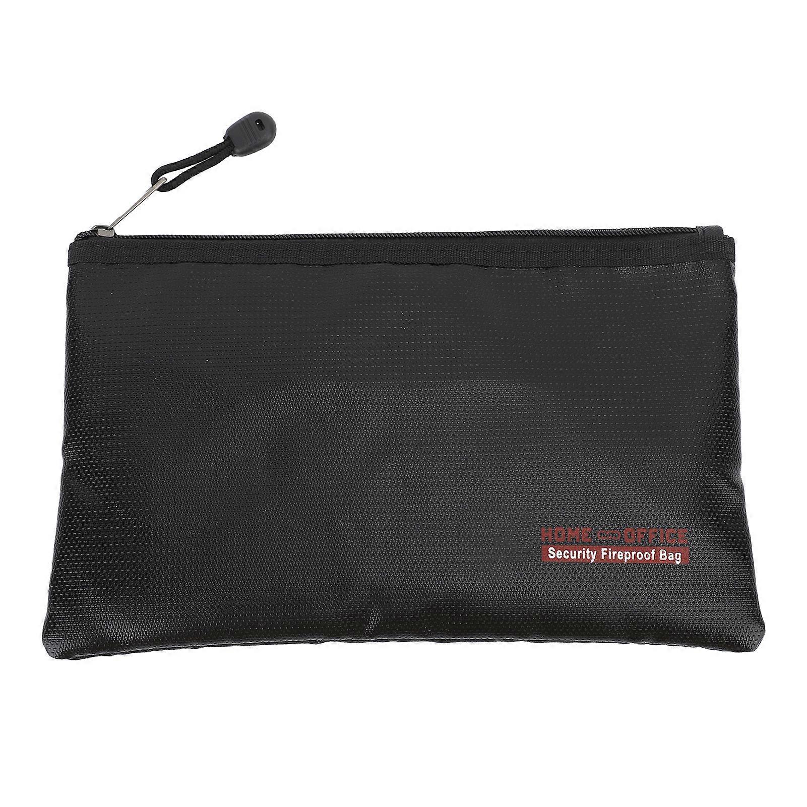 Fireproof and Waterproof Document Bag - Large Capacity, Portable, Secure Zipper Closure