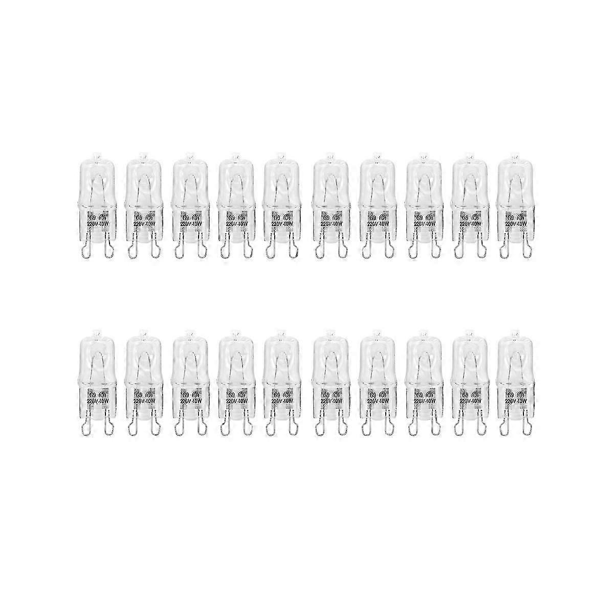 G9-uuninvalo, korkean lämpötilan kestävä, kestävä halogeenilamppu jääkaapeille, uuneille ja tuulettimille, 40 W