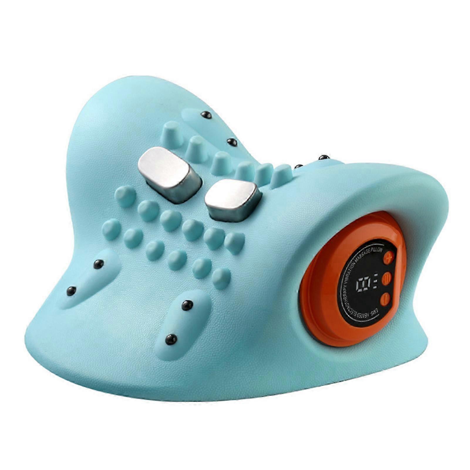 Upgraded Cervical Neck Stretcher Traction Device Pillow Portable Shoulder Neck Pain Relief Cervical Pillow for Pain Relief, Hugterra Neck Massager