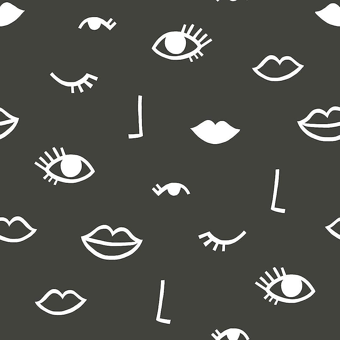 Eye Woke Up Like This Black Wallpaper