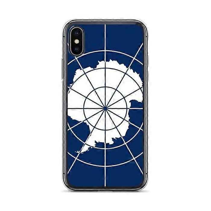 iPhone Case - Antarctic Flag - Soft - Transparent Plastic - Compatible with iPhone X