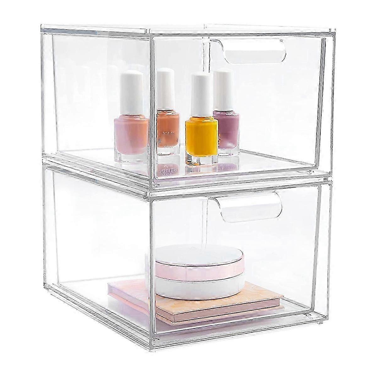 2PCS K Cup Organizer Coffee Pod Storage Container Stackable Drawers