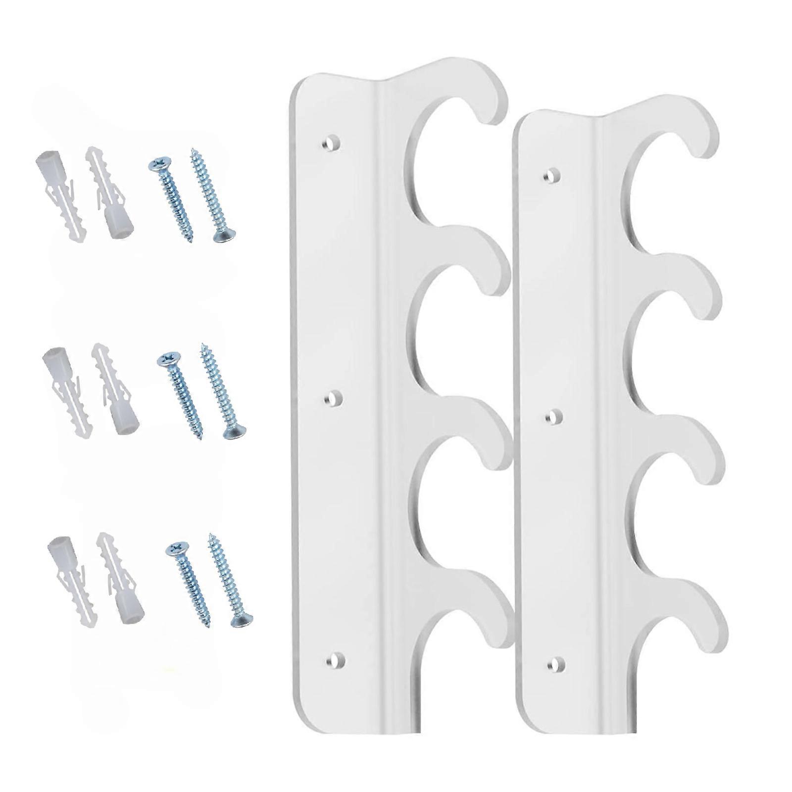 Fashionable Fishing Rods Wall Mounted Display Rack with Storage Hooks Portable Accessory for Longboards and Snowboards