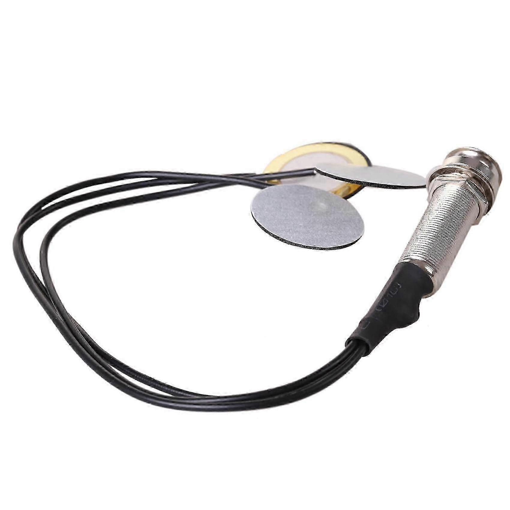 5x Piezo Contact Microphone 3 Transducer Pickups With End Pin Jack For Kalimba