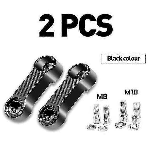 Universal 10mm 8mm Cnc Motorcycle Rearview Mirrors Extension Riser Extend Adapter Bracket For Honda For Suzuki For Yamaha