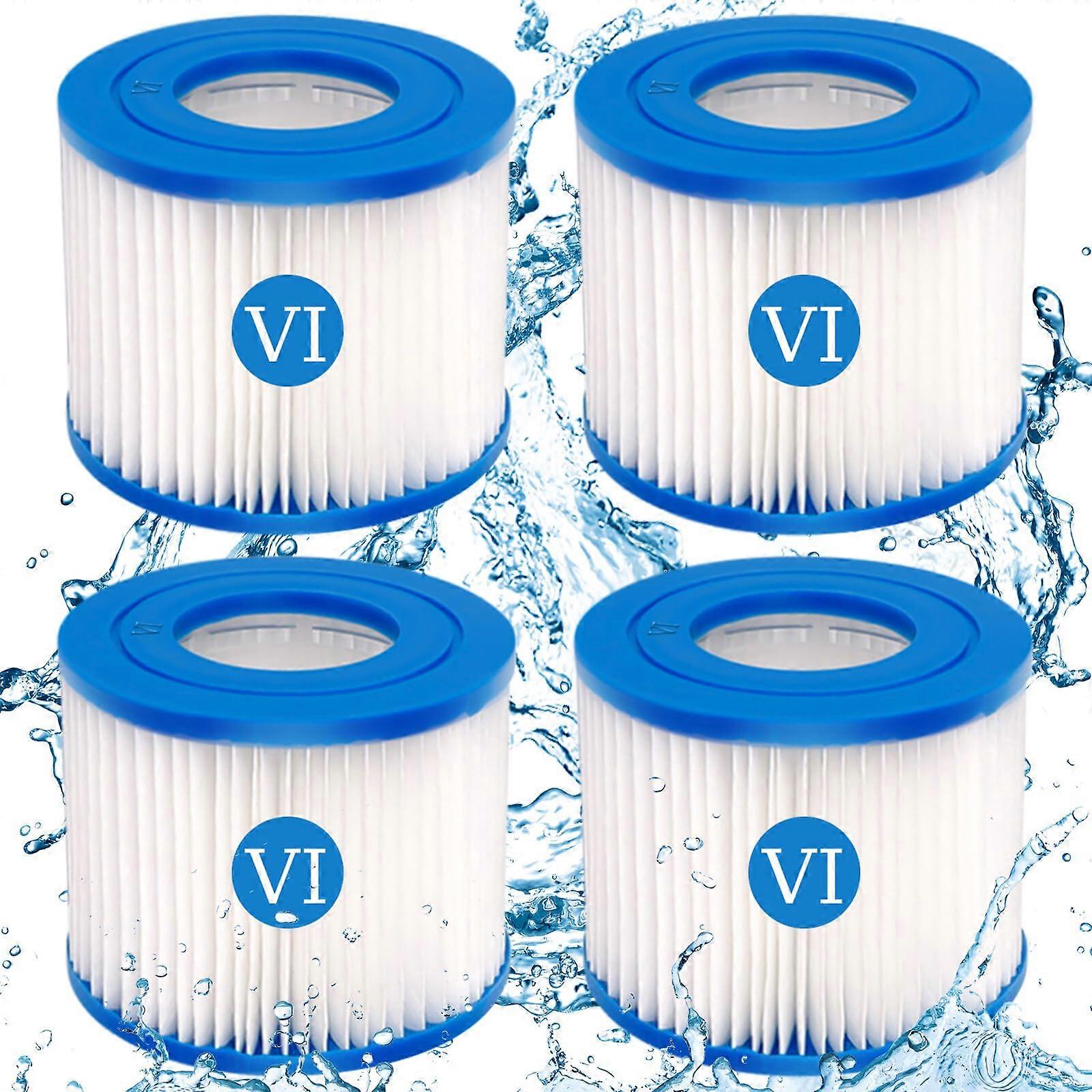Pool Filter Cartridge forway, Pack of 4 Spa Filter Cartridges for Lay Z Spa