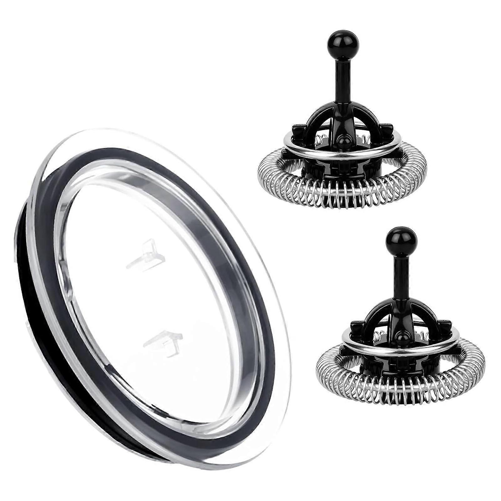 Electric Milk Frother Replacement Components with Whisks and Lid Frothing Device Attachments Milk Frother Accessories