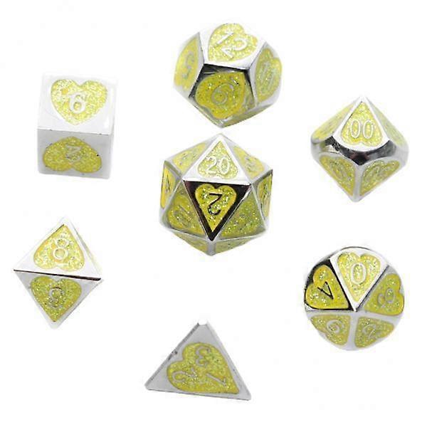 10x 7/set Solid Metal Multi Side Numeral Set for Board Game