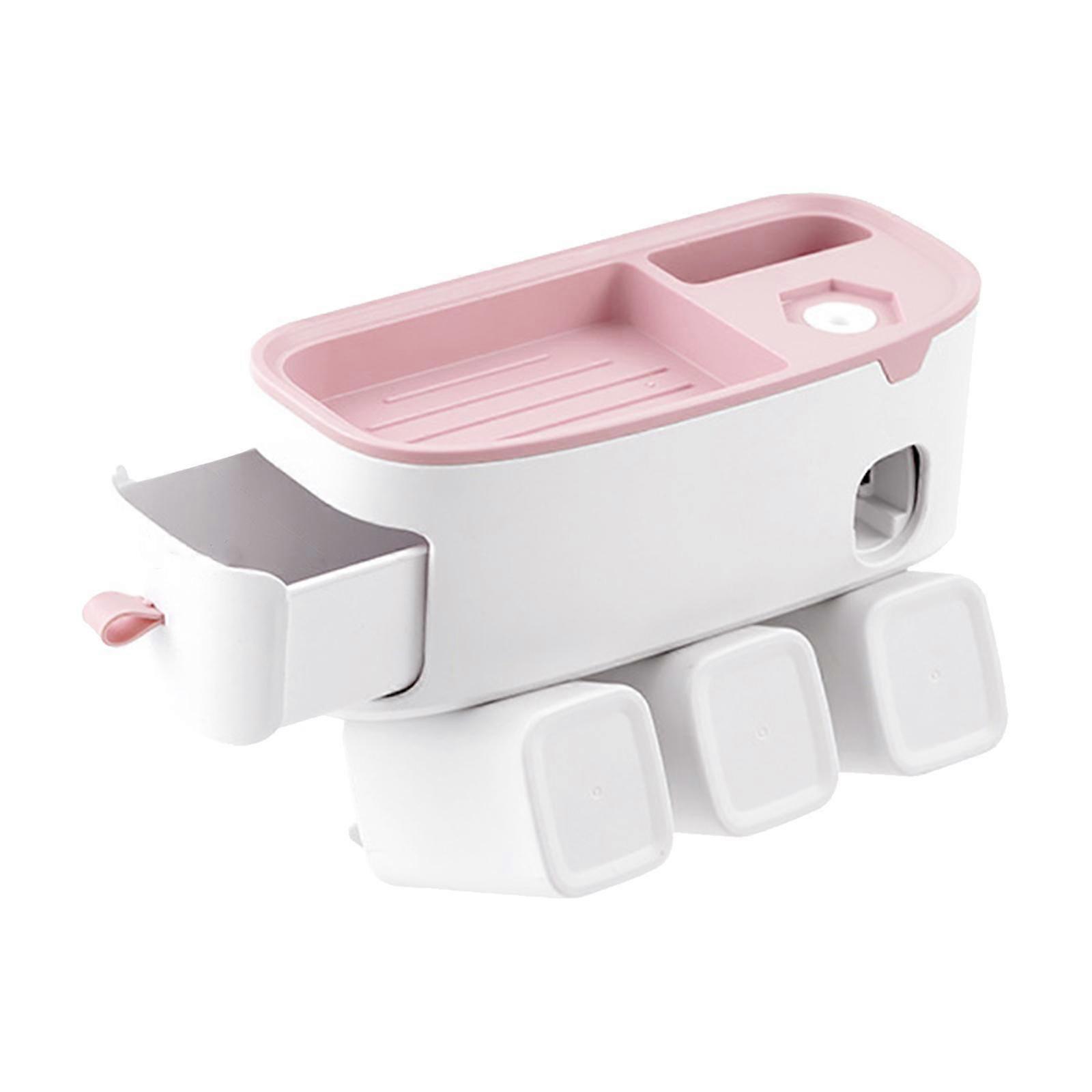 Toothbrush Holder Wall Mounted, Multi Functional Toothbrush and Toothpaste