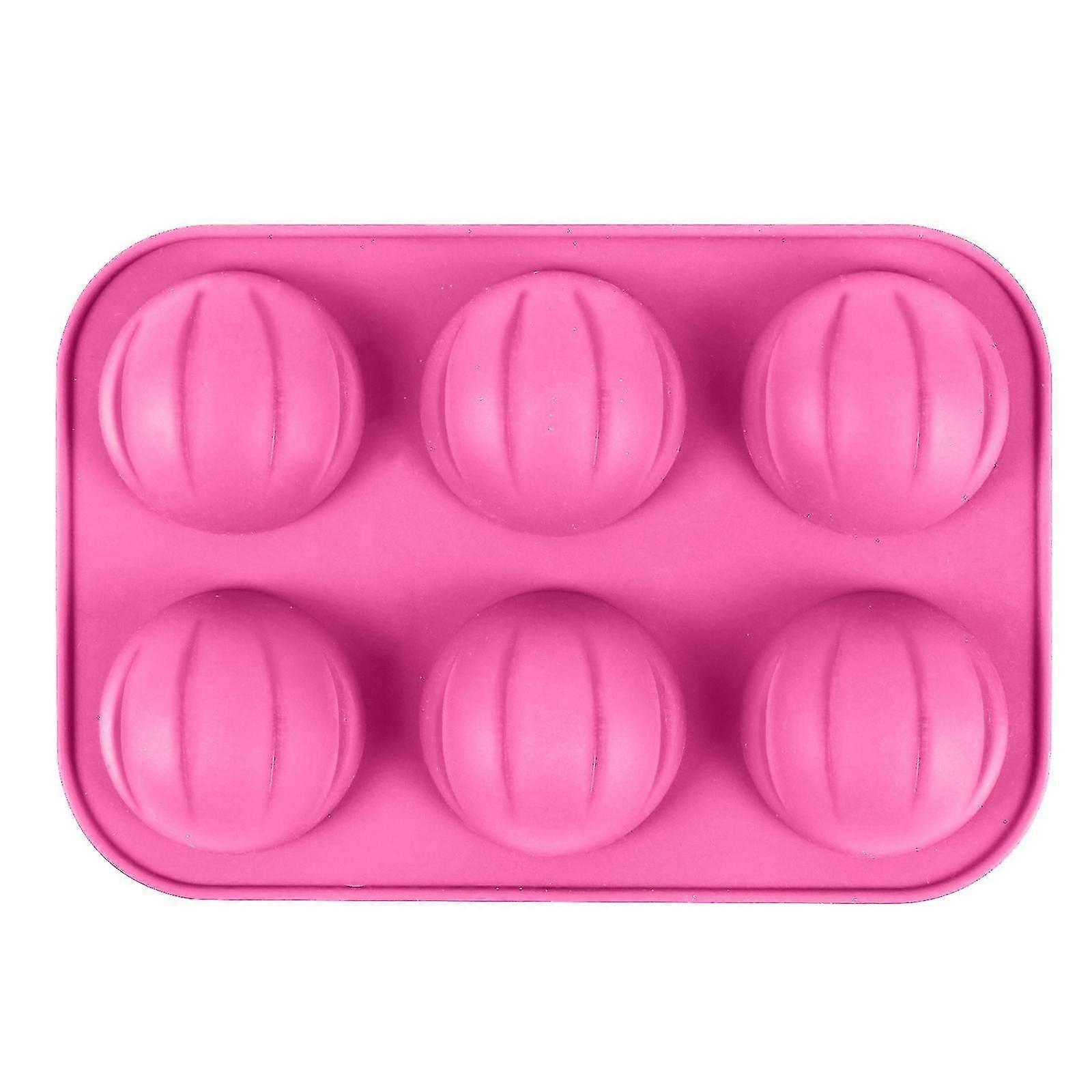 Silicone Half Sphere Mold for Cake Chocolate Bomb Pink