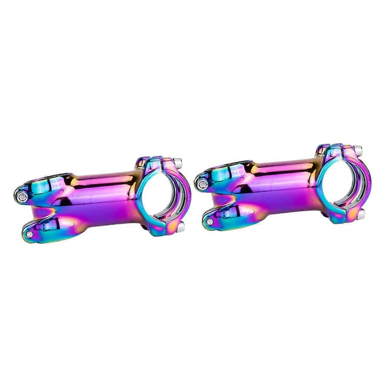 Bicycle Stem Raiser Stand Adjustable Extension Parts Road Stem Handle Short Handlebar Stem Adjustable Handlebar Riser Colourful Aluminium Alloy 2