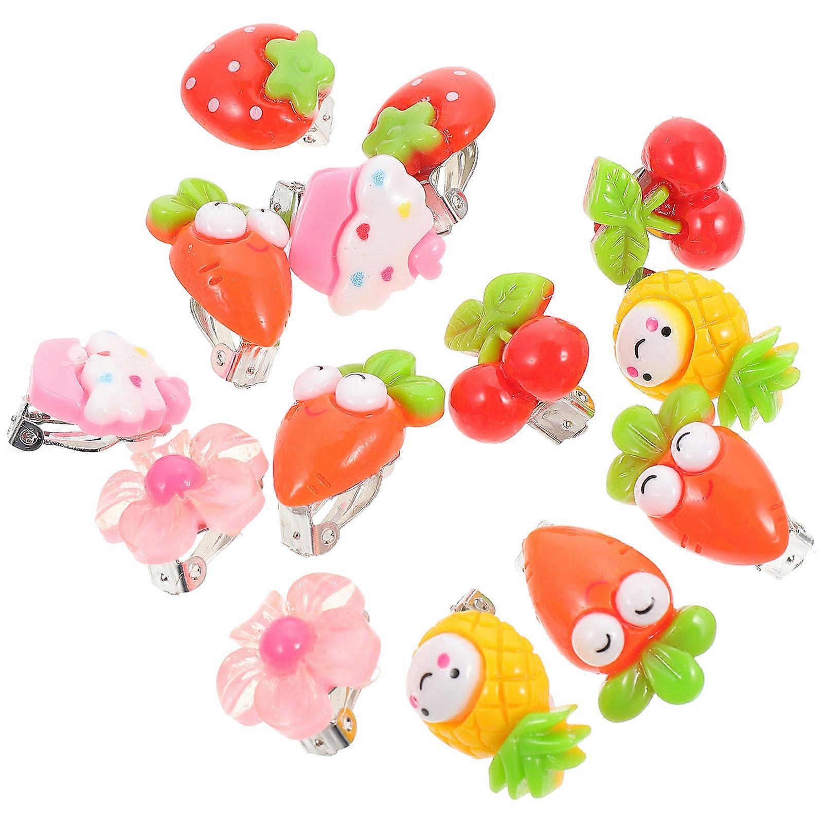 Kid-Safe Ear Drops with Cartoon Motifs, Practical and Stylish, Enhance Any Look