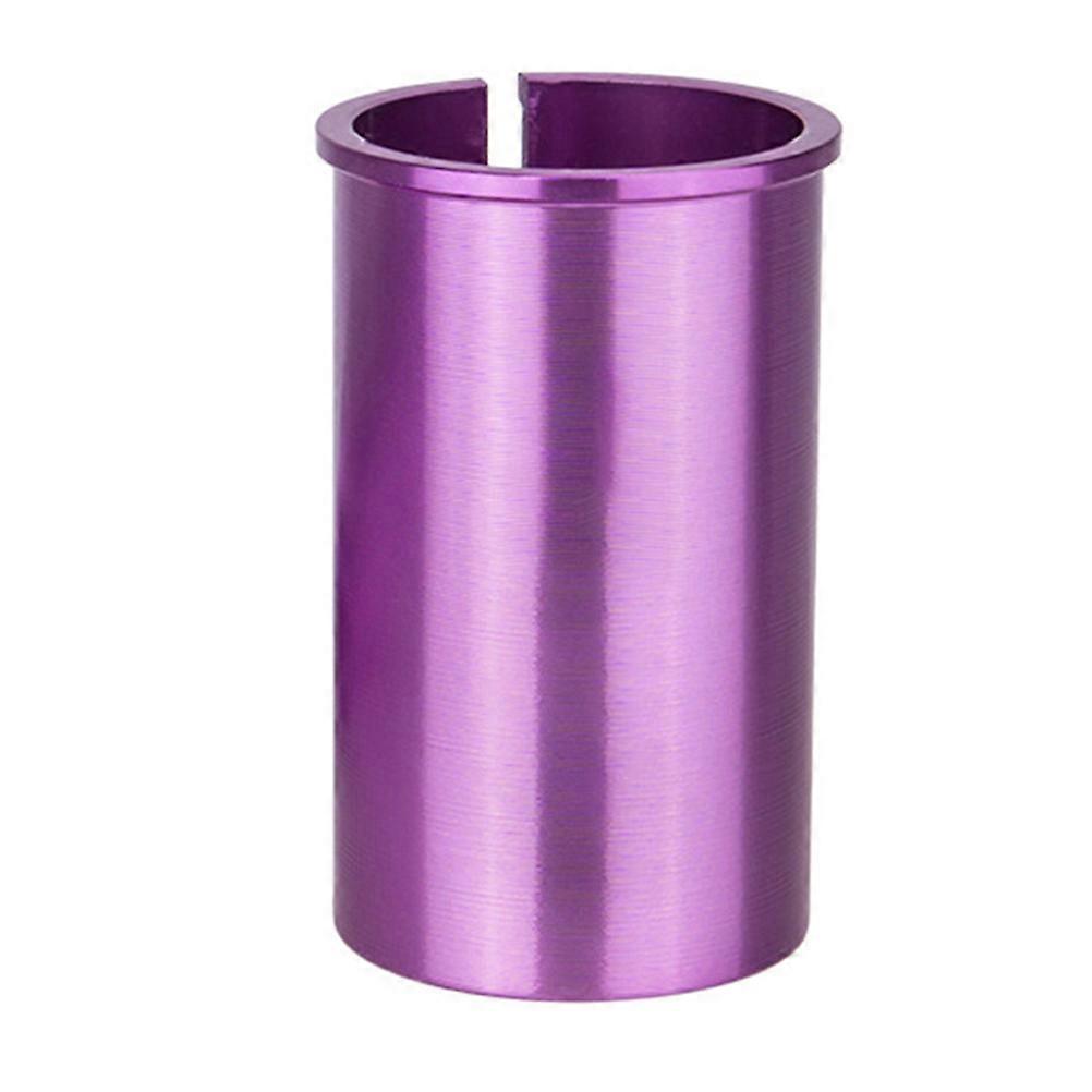 Seat Post Adapter Compatibility Adjustment Cylindrical Road Bike Use Purple 1Pcs