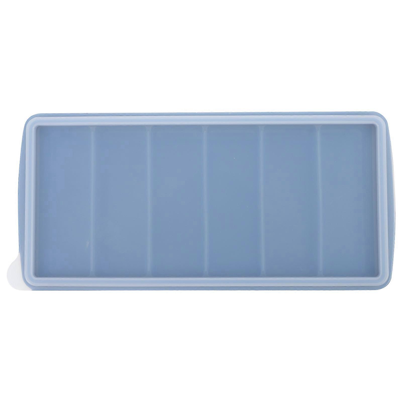 Silicone Ice Cube Maker Use Square Grids Classic Style 24X115X4cm Food Storage 1Pack