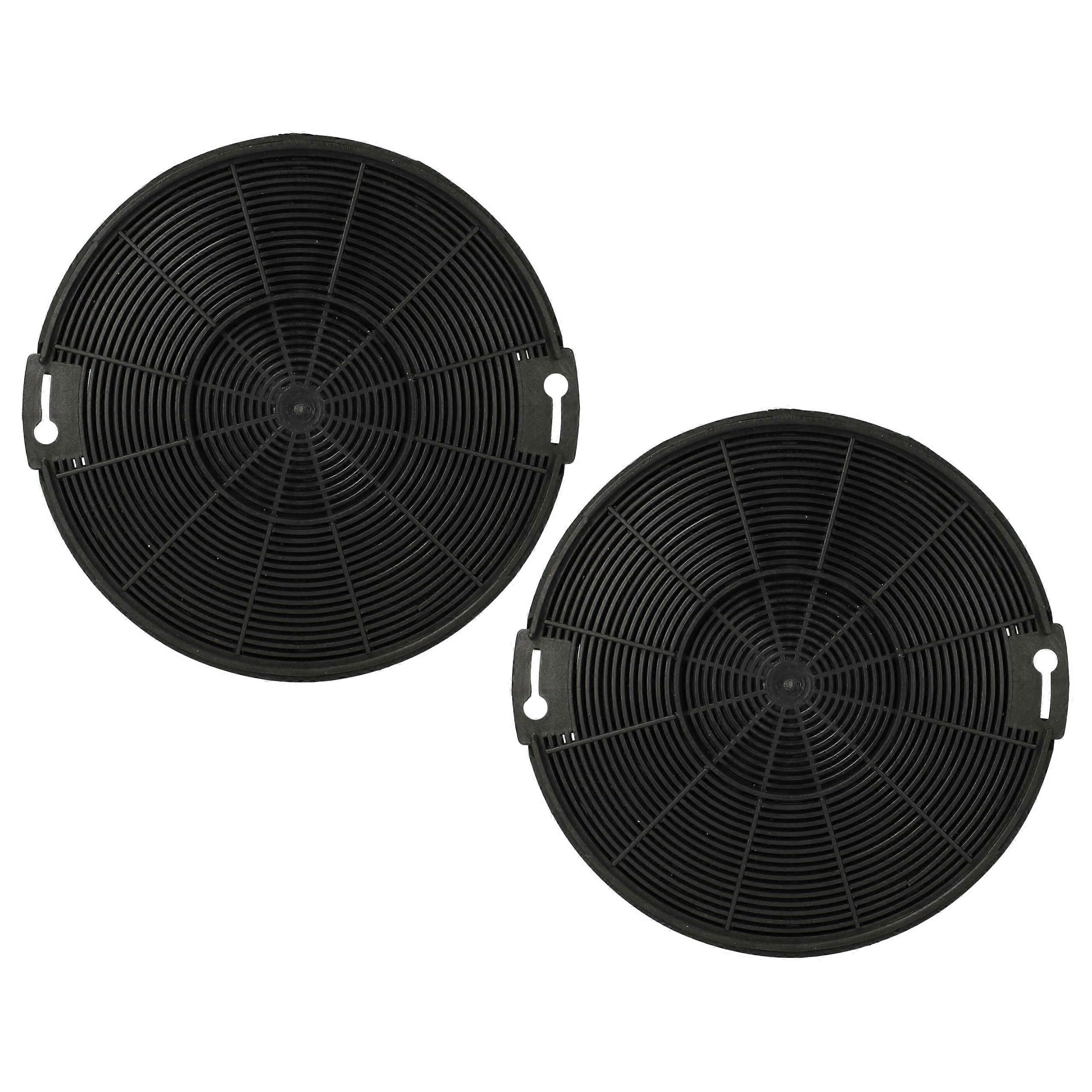 Activated Carbon Filters for Zanker ZKP6010X Cooker Hood - 2 Pack, 15 cm Replacement, Compatible Air Purifying Solution