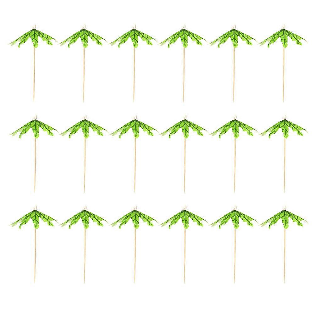 Party Fruit Picks Umbrella Shaped Cocktail Picks Synthetic Material Safe to Use for Theme Parties 20Pcs