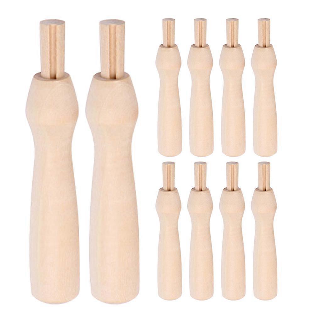 Needle Felting Supplies Multi Function Felting Tools Handles For Crafts Round Shape 7.00X1.50X1.50CM Practical 15Pcs