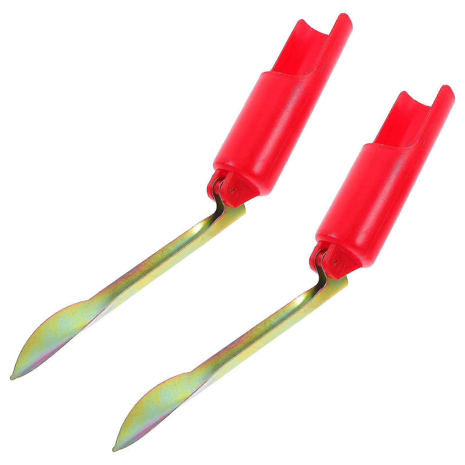Universal Folding Fishing Rod Holder Metal Stand Portable Ice Fishing Gear 29.00X15.50X4.50cm 2Pcs