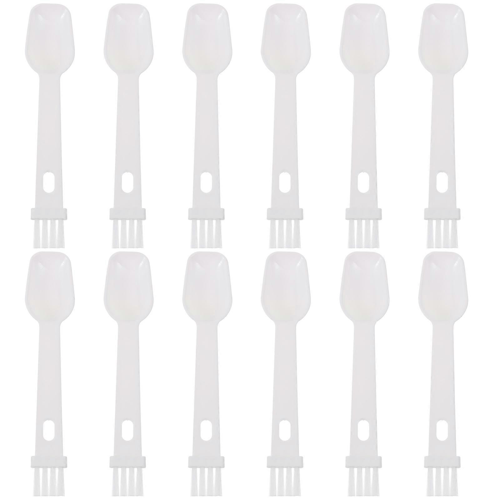 12pcs Multi Use Brush Measuring Scoop For Coffee Machines Easy To Clean For Tea Sugar Coffee Beans Ground