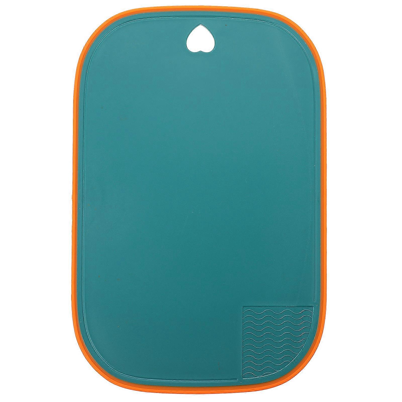 Household Plastic Board Kitchen Chopping Board Pouring Functionality Rectangular Modern Style Home Kitchen 1Pack