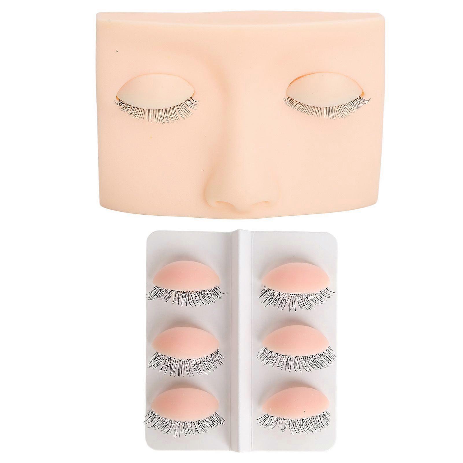 2025 Latest Model Eyelash Extension Mannequin Head Set Lash Extension Practice...