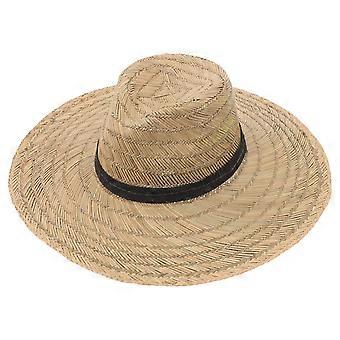 Wide Brim Shade Sun Protection Straw Hat Western Prairie Mongolian Knight Cap For Men Women Outdoor Hiking Travel 1Set