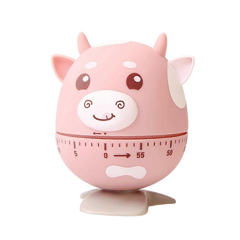 Countdown Timer For Kids Classroom Kitchen Management Pink 8.8x6.5cm 1Pcs