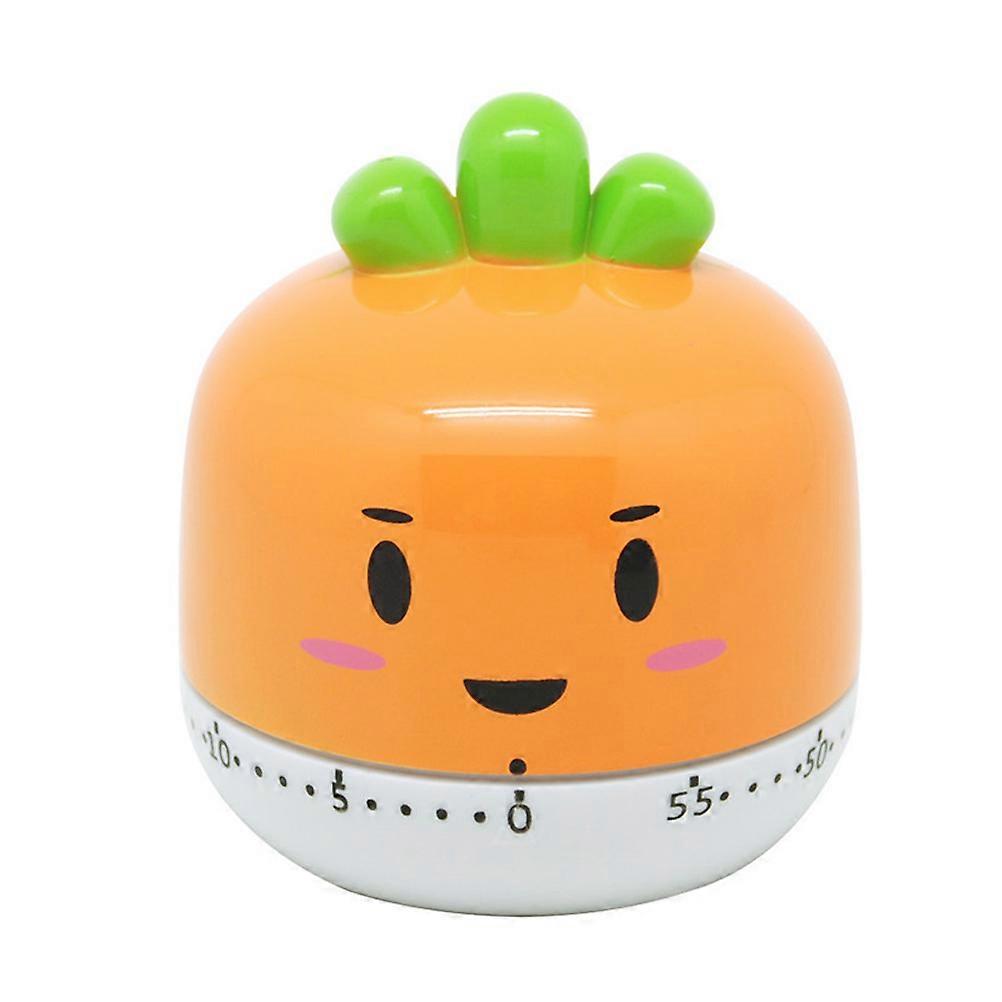 Cute Mechanical Timer Tomato-Shaped Cooking Reminder for Kids 7.1*6.5cm 1Set
