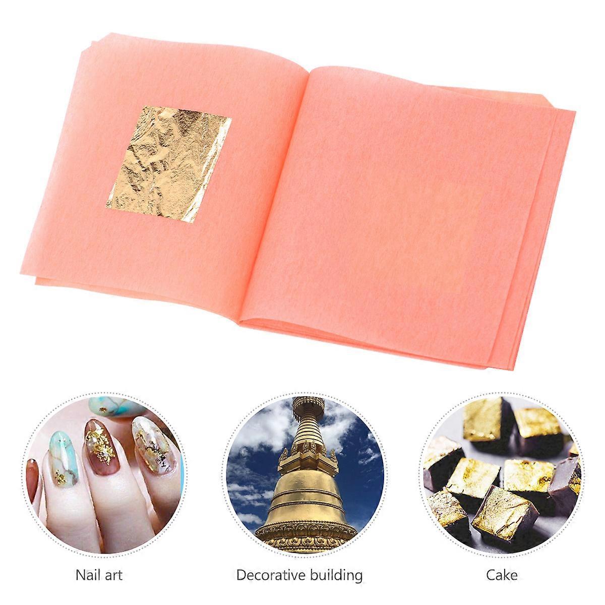 Crafting Gold Foil Paper Gilding Material for Makeup Artists 10Pcs 2.5x2.5cm