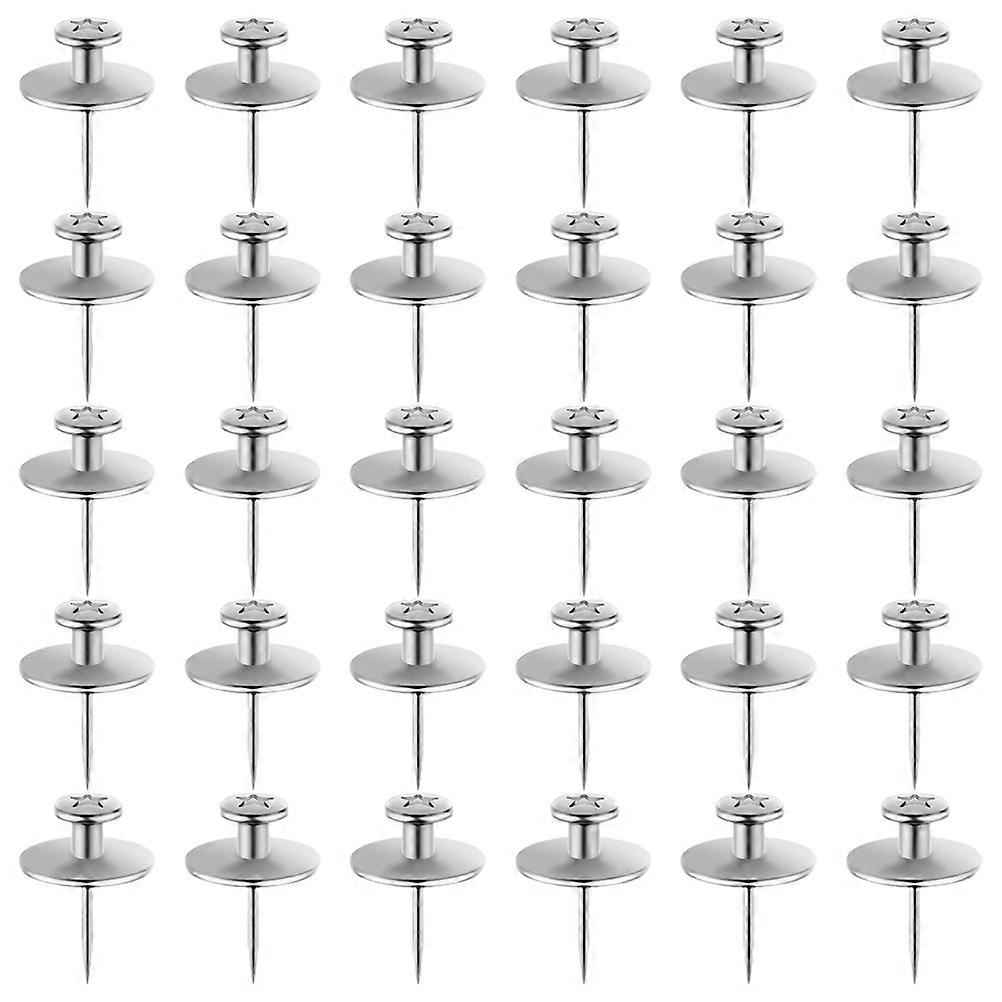 Bulletin Board Push Pin Silver 2.10X1.50X1.50cm DIY Projects 30Pcs